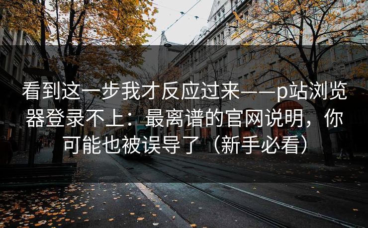 看到这一步我才反应过来——p站浏览器登录不上：最离谱的官网说明，你可能也被误导了（新手必看）